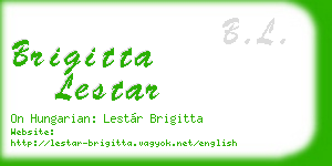 brigitta lestar business card