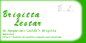 brigitta lestar business card